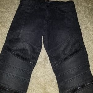 Black Moto Jeans